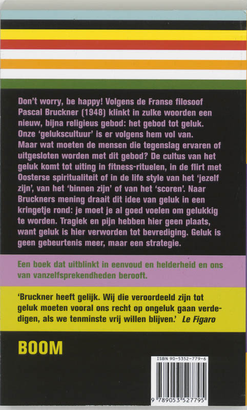 Gij zult gelukkig zijn ! achterkant