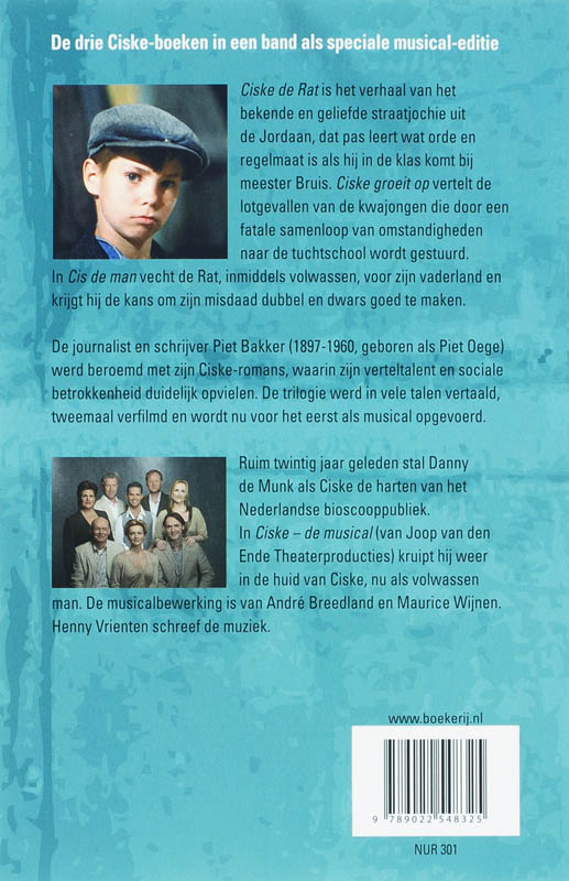 Ciske de Rat ; Ciske groeit op ; Cis de man achterkant