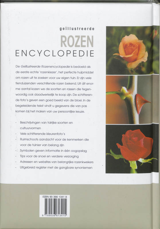 Geillustreerde Rozen Encyclopedie achterkant