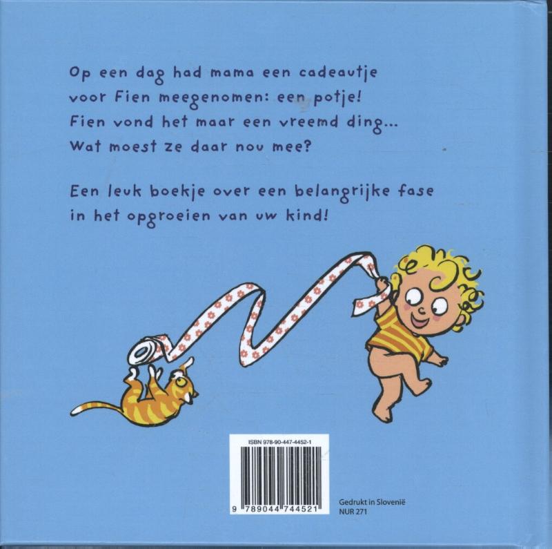 Fien gaat op het potje achterkant