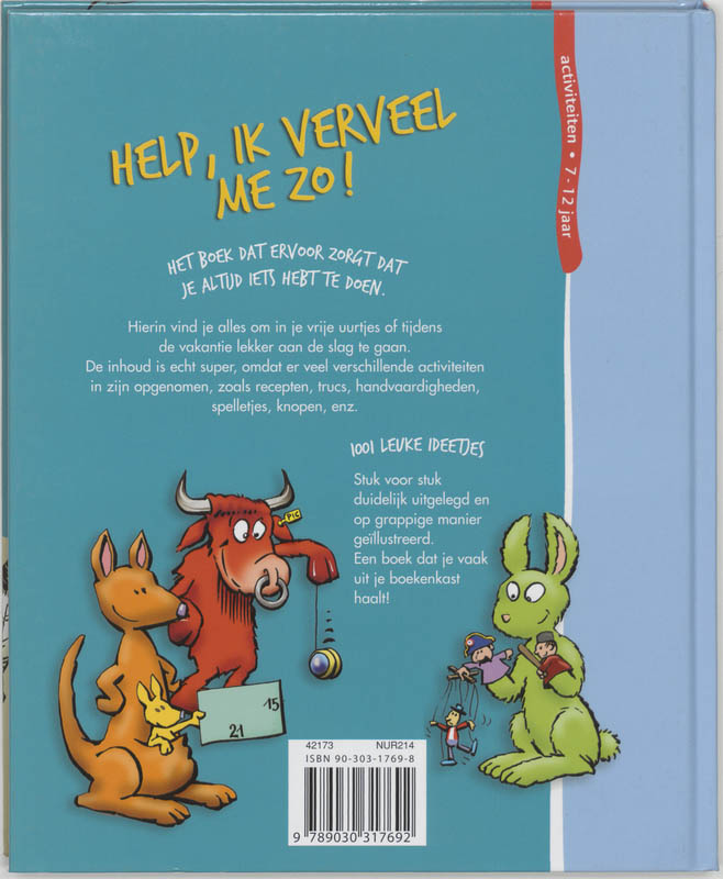 Help, ik verveel me zo! achterkant