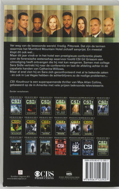 CSI : Koudvuur achterkant