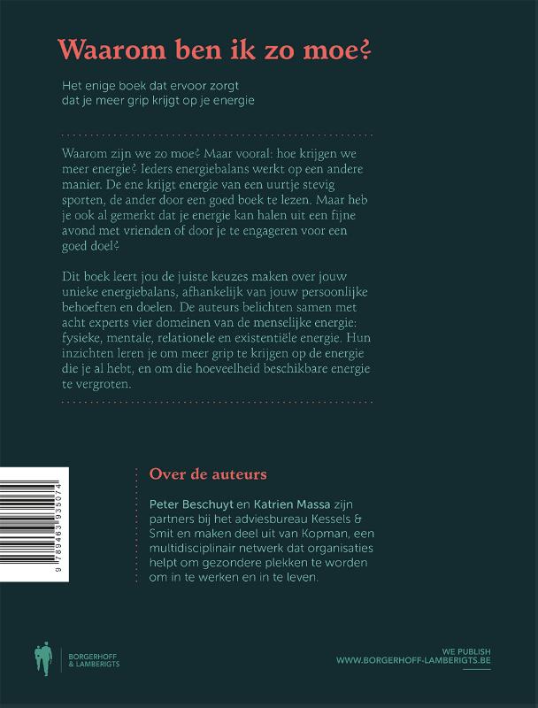 Waarom ben ik zo moe ? achterkant