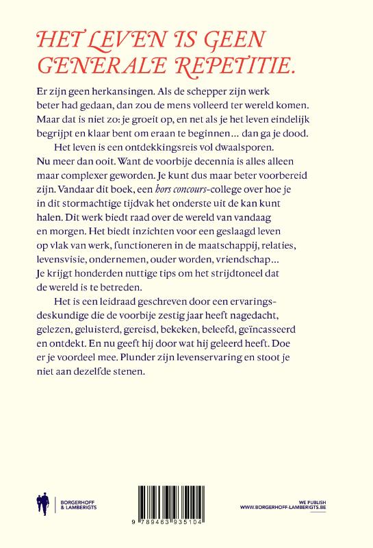 Het leven en hoe het te leiden achterkant