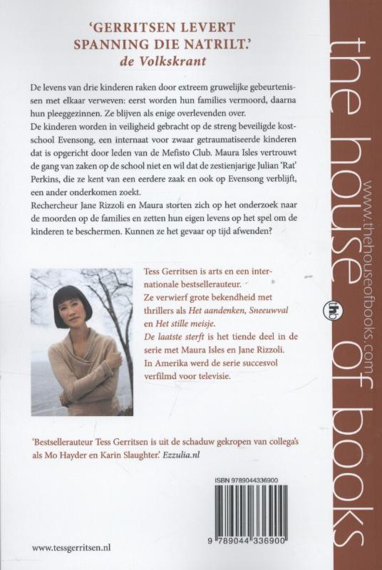 De laatste sterft / Rizzoli & Isles / 10 achterkant