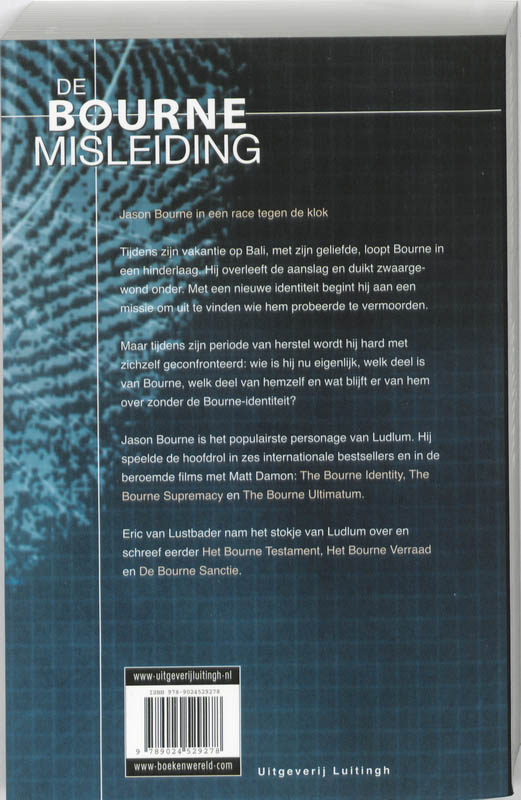 De Bourne misleiding / De Bourne collectie achterkant