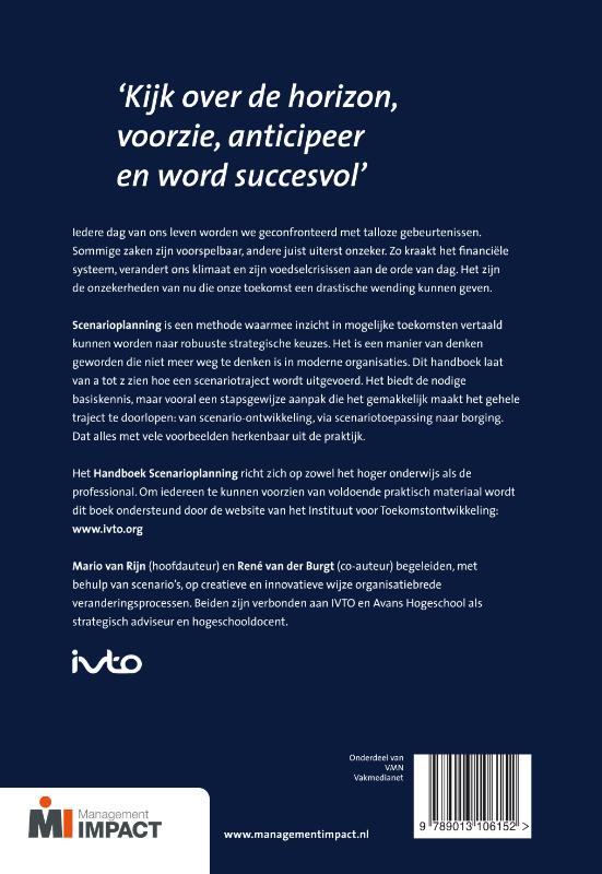 Handboek scenarioplanning achterkant
