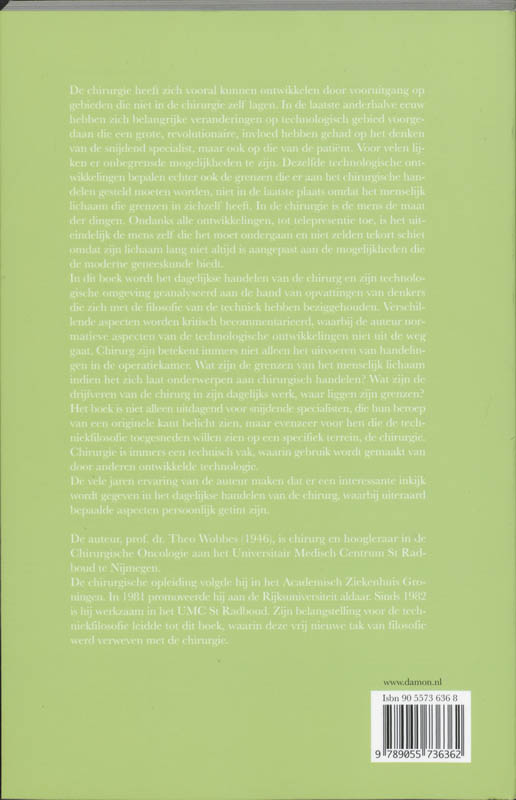 Chirurgie en technologie achterkant