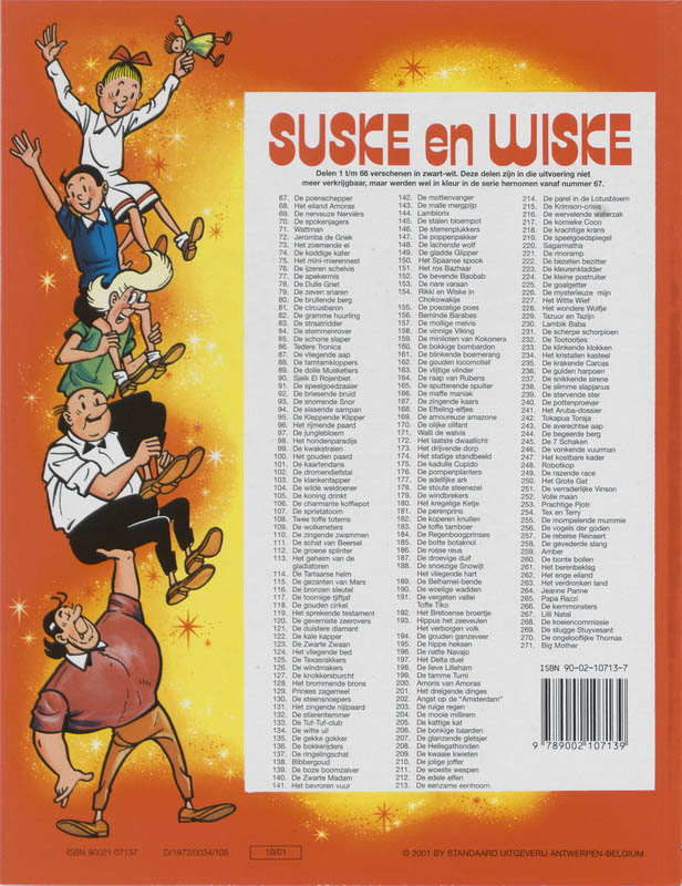 Het hondenparadijs / Suske en Wiske / 98 achterkant