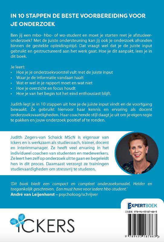 In 10 stappen de beste voorbereiding voor je onderzoek / 10 stappen achterkant