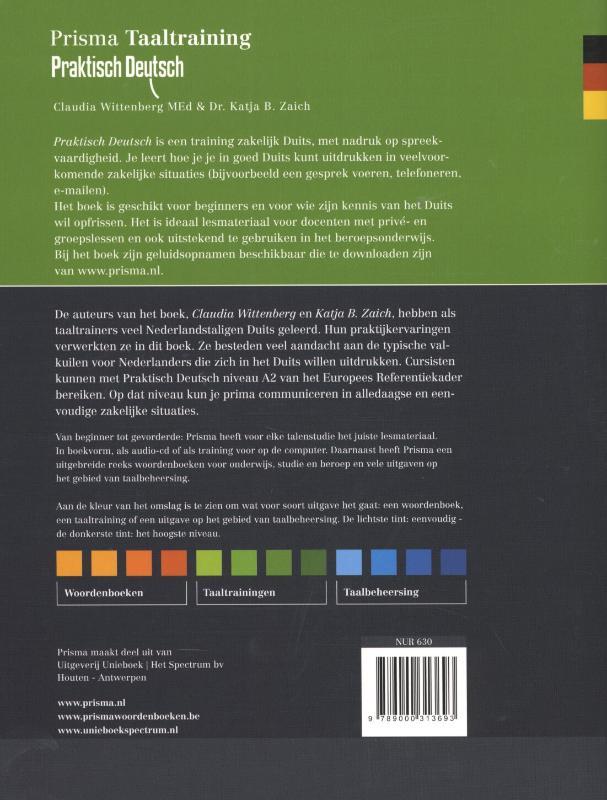 Praktisch Deutsch / Prisma Taaltraining achterkant