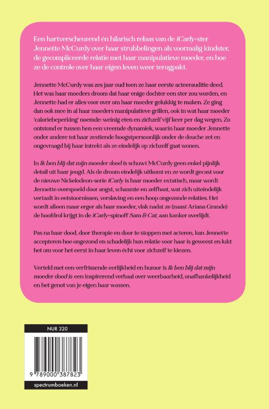 Ik ben blij dat mijn moeder dood is achterkant