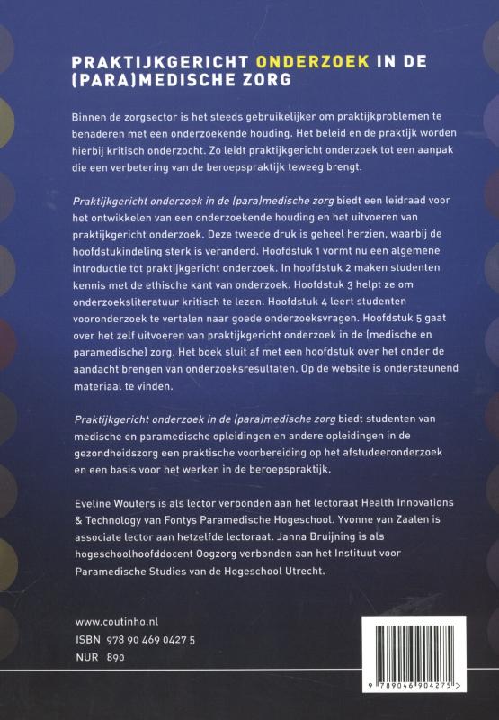 Praktijkgericht onderzoek in de (para)medische zorg achterkant