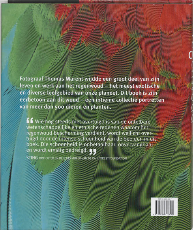 Regenwoud, Zoektocht Van Een Fotograaf + Cd achterkant