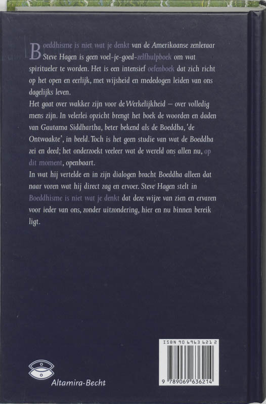 Boeddhisme is niet wat je denkt achterkant