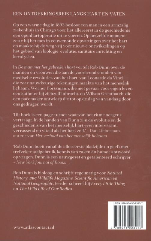 De man met het gebroken hart achterkant