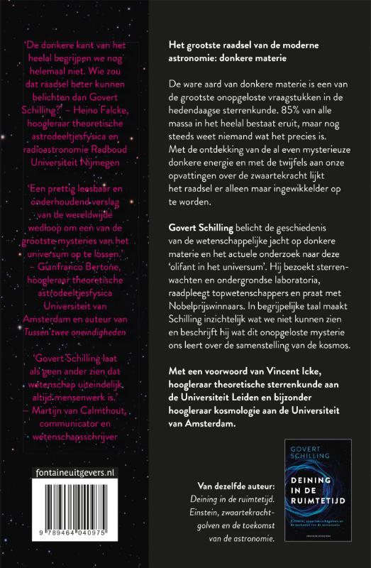 De olifant in het universum achterkant