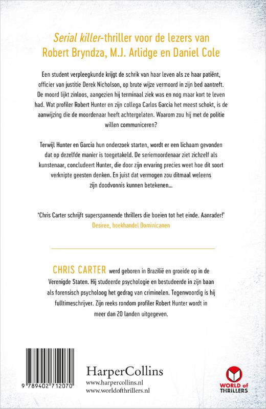 De beeldhouwer / Robert Hunter / 4 achterkant