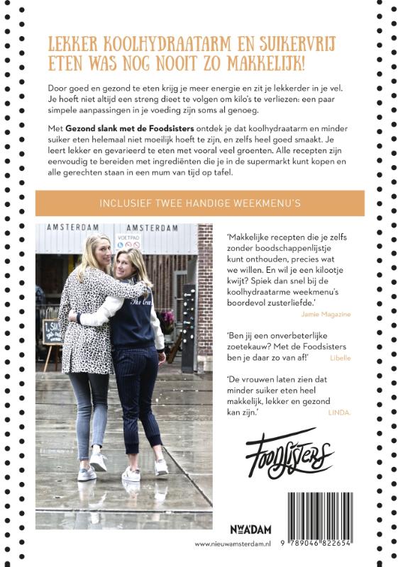 Gezond slank met de Foodsisters achterkant