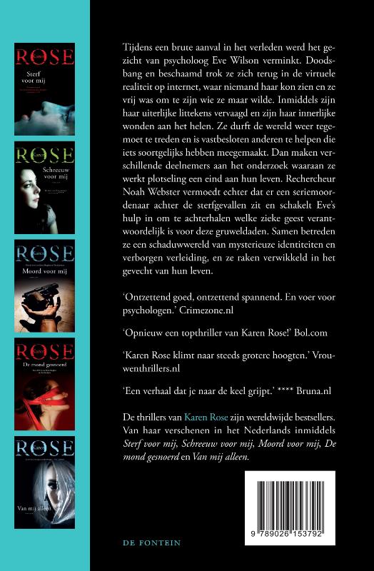 De dood in haar ogen achterkant