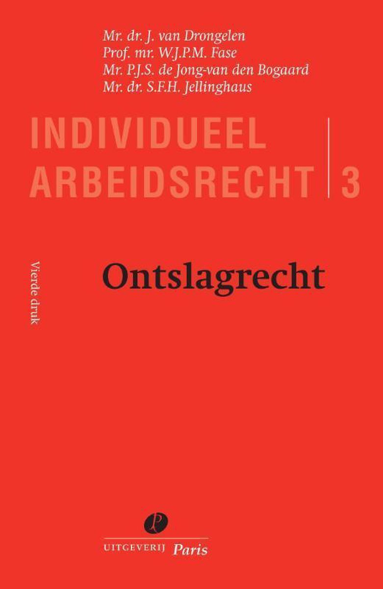 Individueel arbeidsrecht 3 ontslagrecht