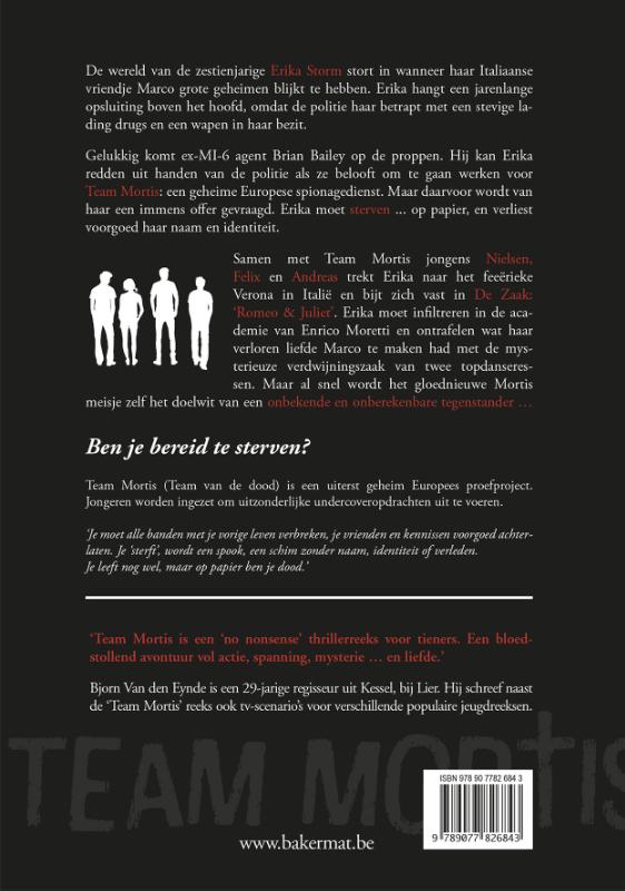 Het Romeo & Juliet mysterie / Team Mortis / 1 achterkant