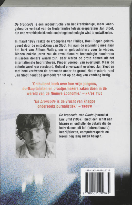 De broncode achterkant