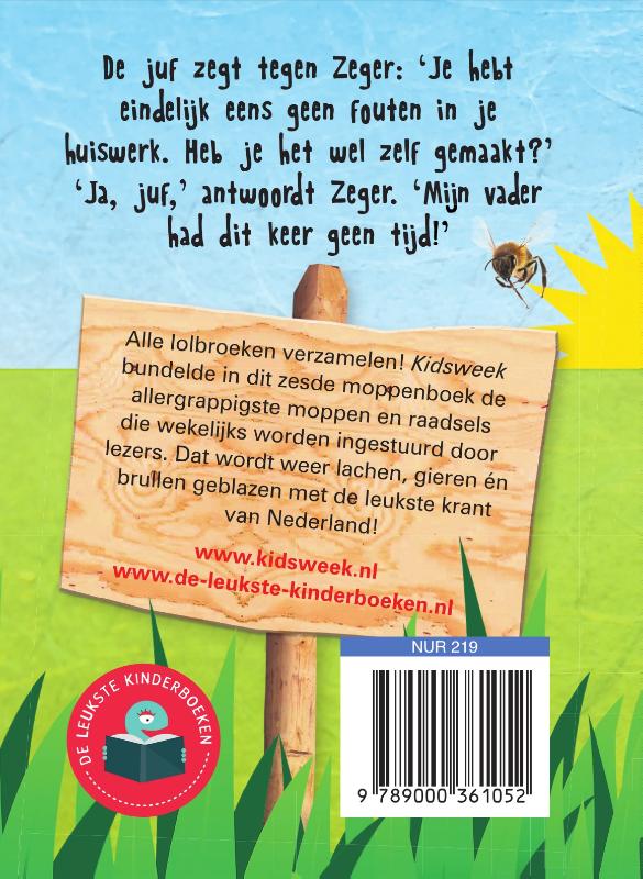 Moppenboek / Kidsweek / 6 achterkant