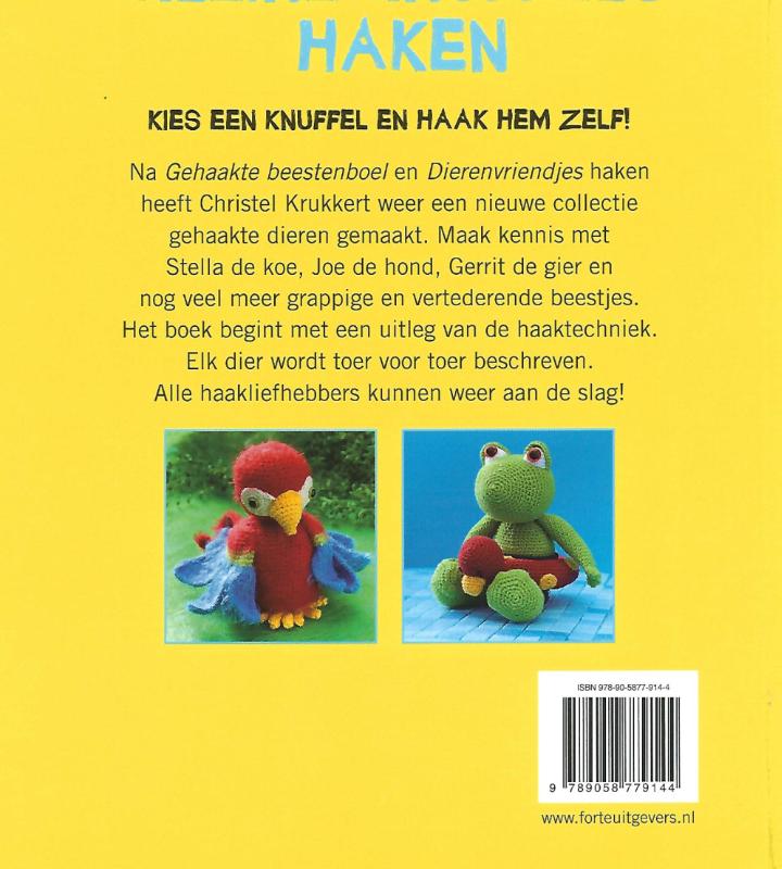 Kleine knuffels haken achterkant
