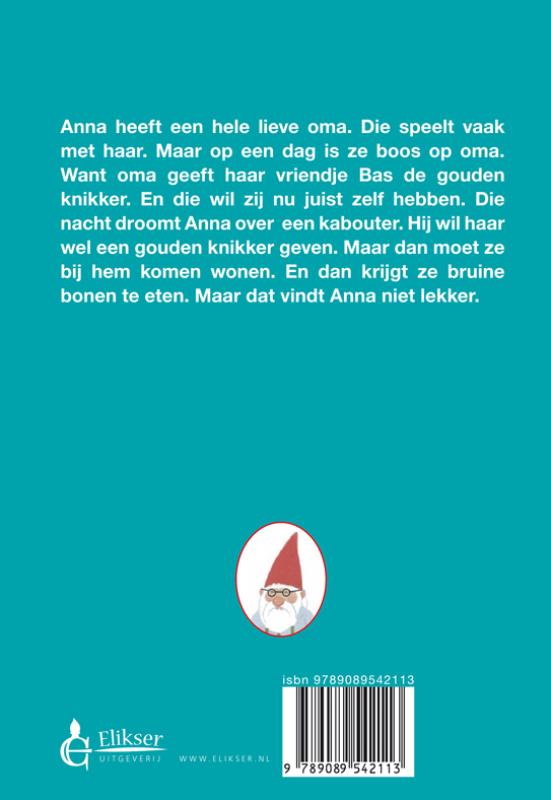 De gouden knikker achterkant