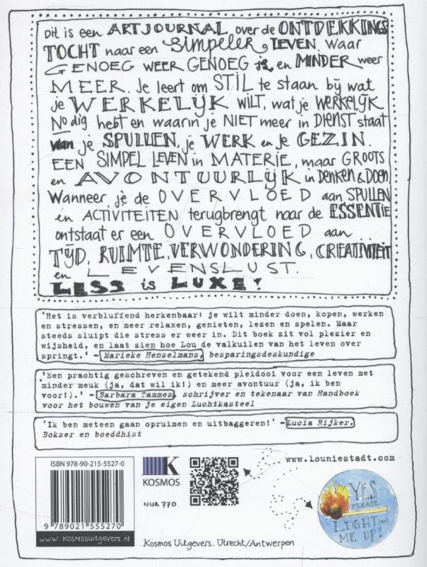 Less is luxe achterkant