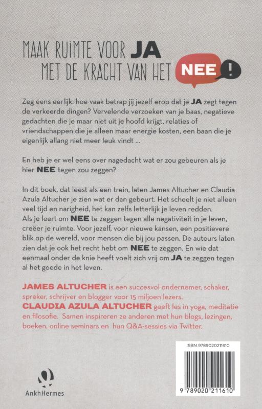 De kracht van het NEE achterkant