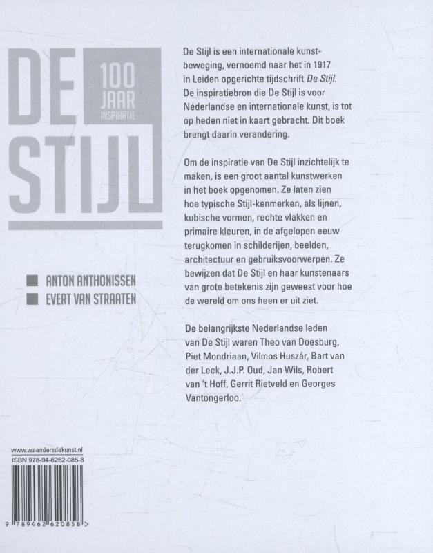 De Stijl - 100 jaar inspiratie achterkant