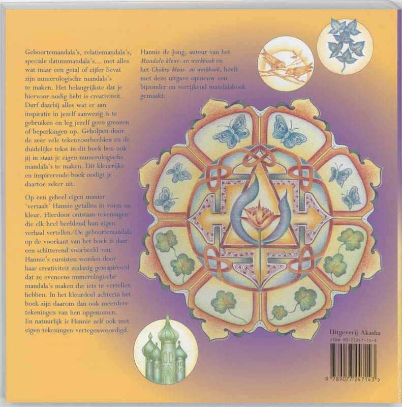 Numerologische mandala's achterkant