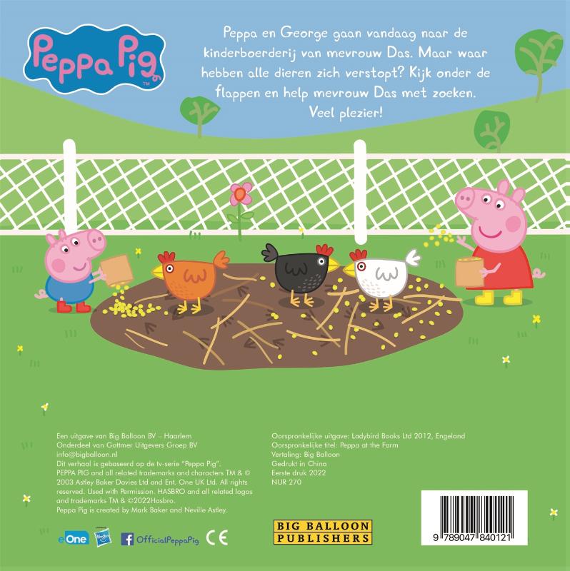 peppa pig  -   De boerderij achterkant