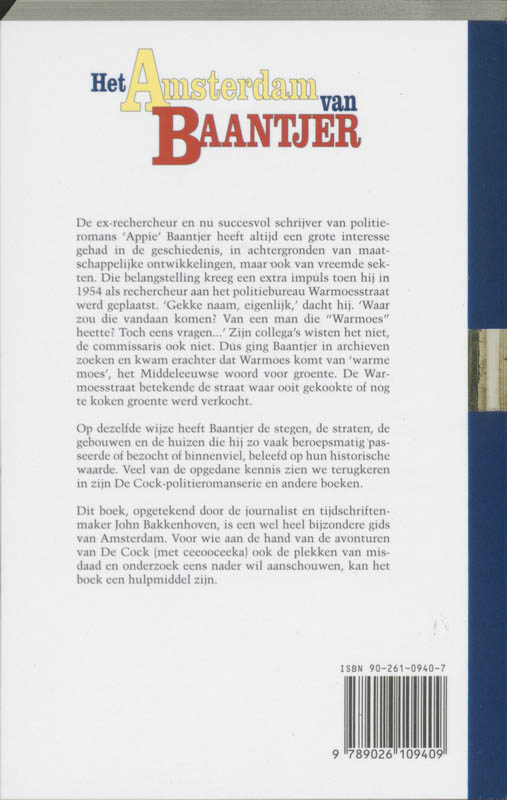 Amsterdam Van Baantjer achterkant