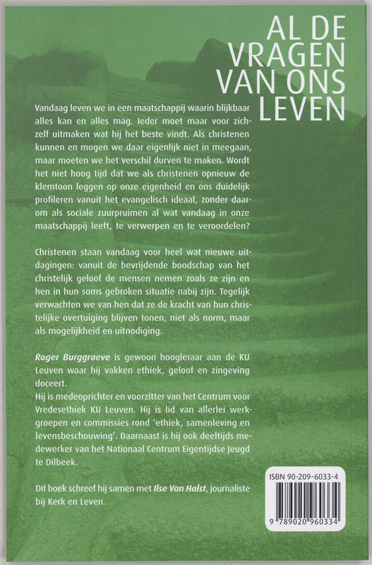 Al de vragen van ons leven achterkant