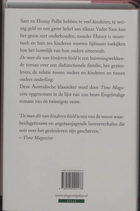 De man die van kinderen hield achterkant