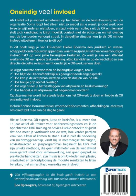 ONEINDIG VEEL INVLOED / HOE DAN?-serie achterkant