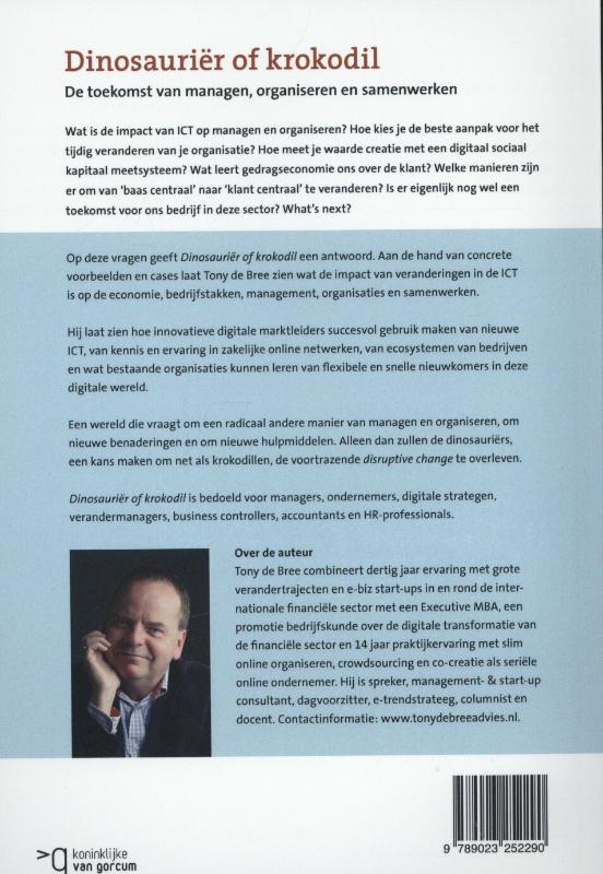 Dinosauriër of krokodil achterkant