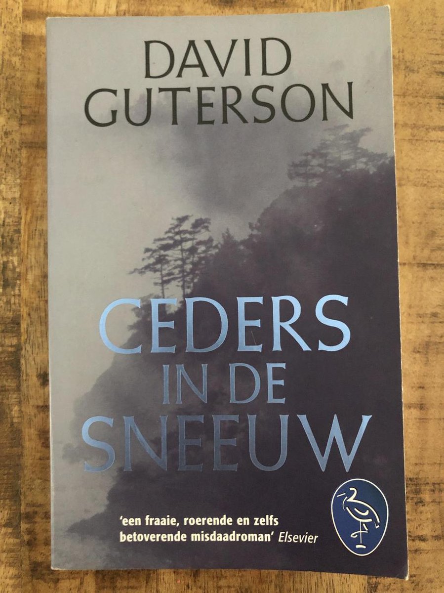 Ceders in de sneeuw / Ooievaar