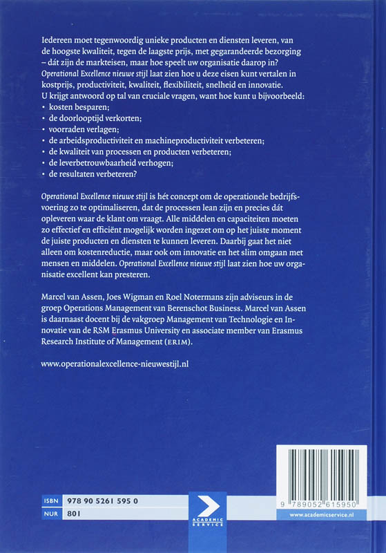 Operational Excellence nieuwe stijl achterkant