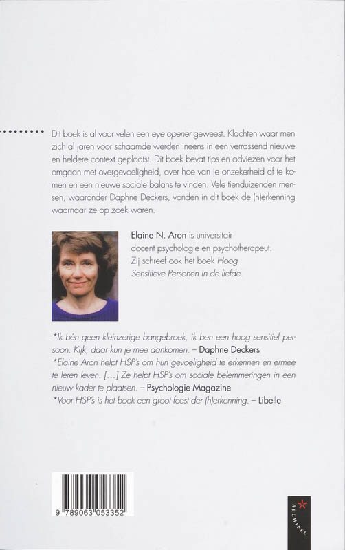 Hoog Sensitieve Personen achterkant