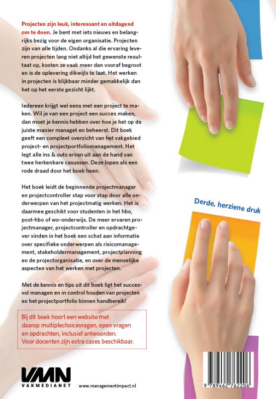 Projecten en projectportfolio in control achterkant