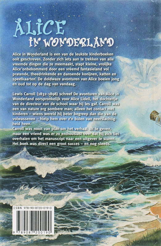 Alice In Wonderland achterkant