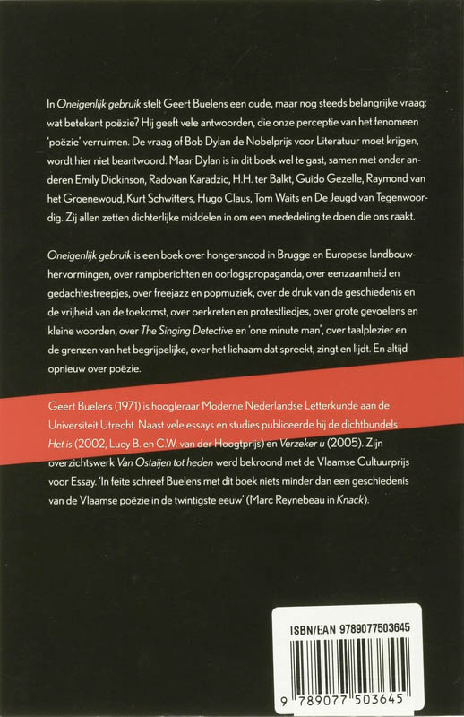 Oneigenlijk Gebruik achterkant