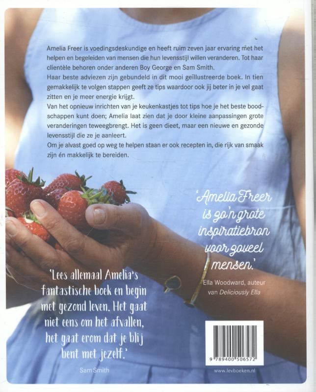 Eten. liefhebben. stralen achterkant