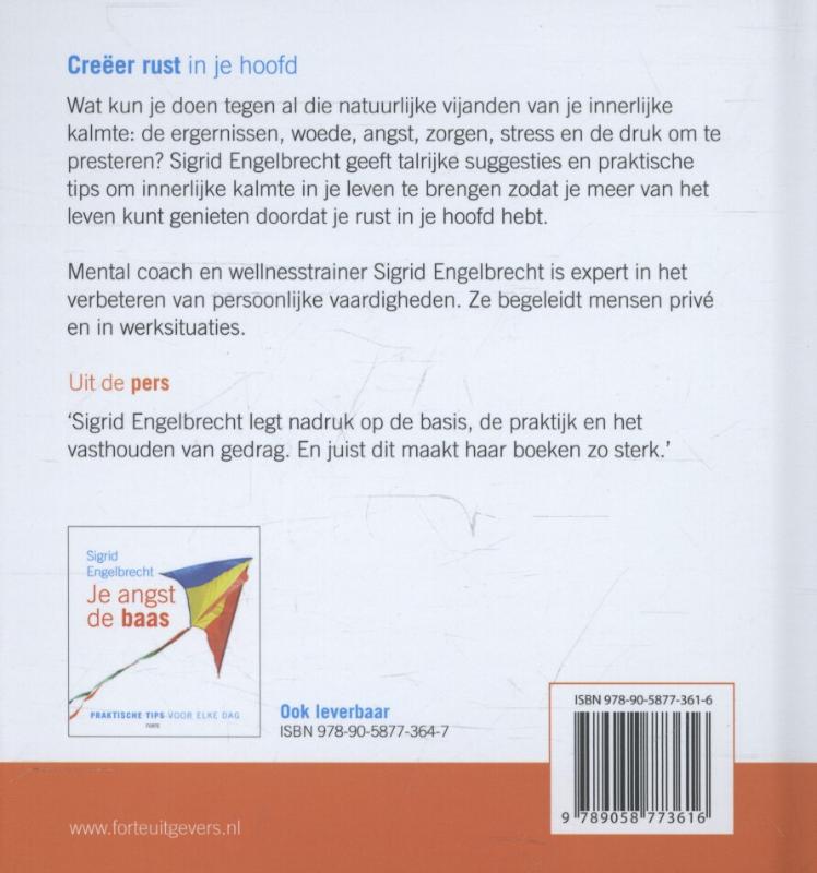 Innerlijke rust achterkant