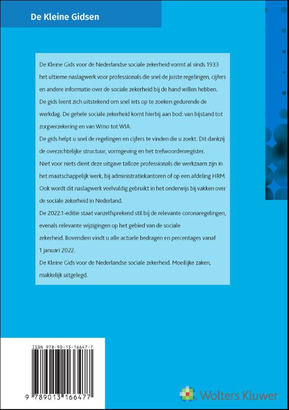 De Kleine Gids voor de Nederlandse sociale zekerheid 2022.1 achterkant