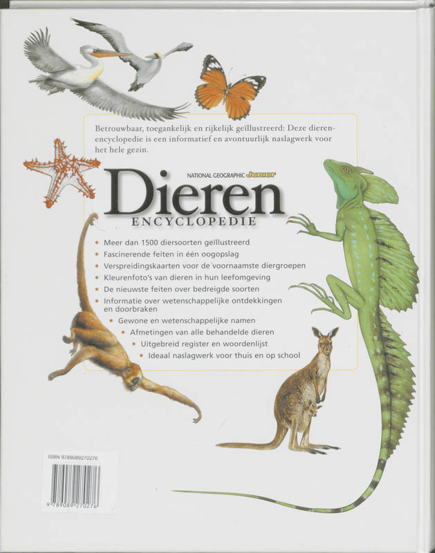 Junior Dierenencyclopedie / National Geographic achterkant